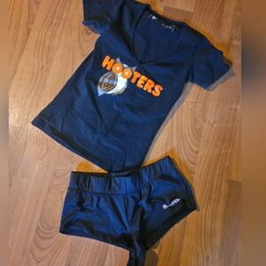 Hooters Uniform XS Top And Small Cheeky Shorts